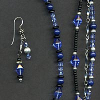 Blue Black and Silver Jewelry
